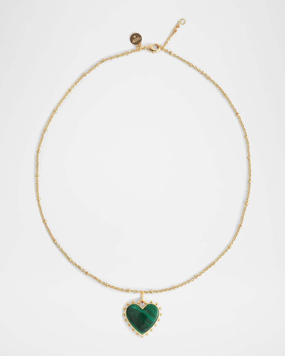 Heart Stone Pendant Necklace